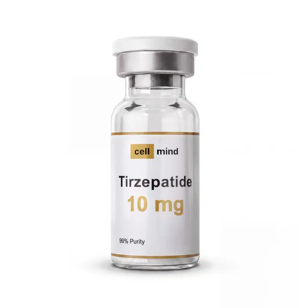 Tirzepatide 10mg research peptide vial